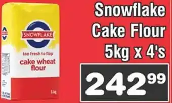 Advance Cash n Carry Snowflakes Cake Flour 5kg x 4's offer