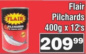 Advance Cash n Carry Flair Pilchards 400g x 12's offer