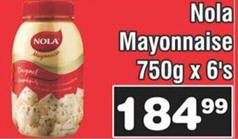 Advance Cash n Carry Nola Mayonnaise 750g x 6's offer