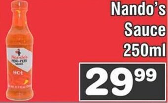 Advance Cash n Carry Nando's Sauce 250ml offer