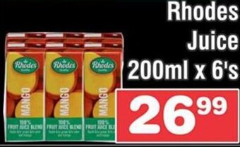 Advance Cash n Carry Rhodes Juice 200ml x 6's offer