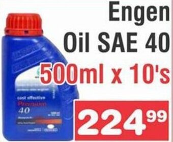 Advance Cash n Carry Engen Oil SAE 40 500ml x 10's offer