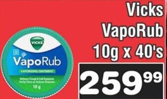 Vicks VapoRub 10g x 40's