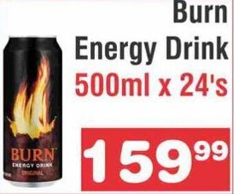 Advance Cash n Carry Burn Energy Drink 500ml x 24's offer