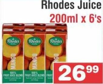 Advance Cash n Carry Rhodes Juice 200ml x 6's offer