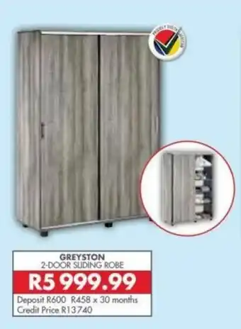 Greyston 2-Door Sliding Robe