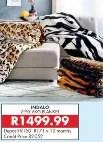 Beares Indalo 2-ply 6kg Blanket offer