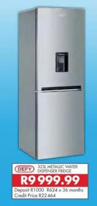 Beares Defy 323L Metallic Water Dispenser Fridge offer