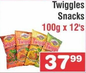 Twiggles Snacks 100g x 12's