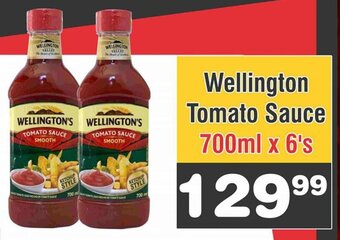 Advance Cash n Carry Wellington Tomato Sauce 700ml x 6's offer
