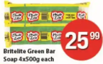 Check Save Britelite Green Bar Soap 500g offer