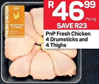 Pick n Pay PnP Fresh Chicken 4 Drumsticks And 4 Thighs offer