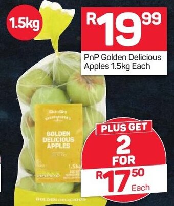Pick n Pay PnP Golden Delicious Apples 1.5Kg offer