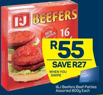 Pick n Pay I&J Beefers Beef Patties Assorted 800g offer