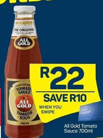 Pick n Pay All Gold Tomato Sauce 700ml offer