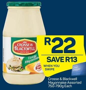 Pick n Pay Crosse & Blackwell Mayonnaise Assorted 750-790g offer
