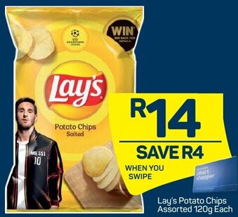 Pick n Pay Lay's Potato Chips Assorted 120g offer