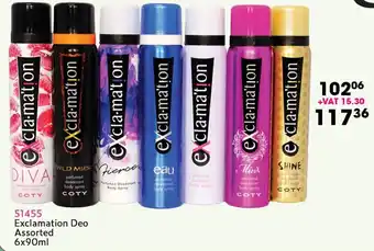 Exclamation Deo Assorted 90ml