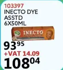 Africa Cash and Carry Inecto Dye Asstd 50ml offer