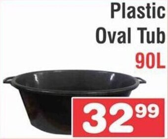 Advance Cash n Carry Plastic Oval tub 90L offer