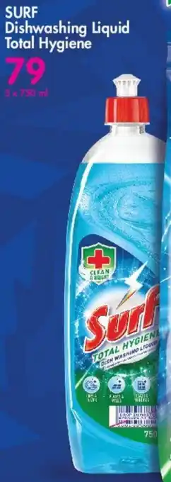 Makro Surf Dishwashing Liquid Total Hygiene 5x750ml offer
