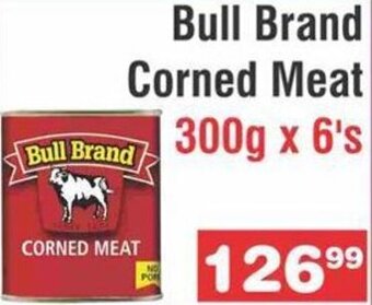 Advance Cash n Carry Bull Brand Corned Meat 300g x 6's offer