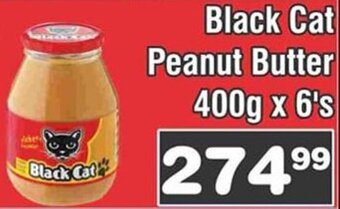 Black Cat Peanut Butter 400g x 6's