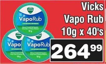 Vicks VapoRub 10g x 40's
