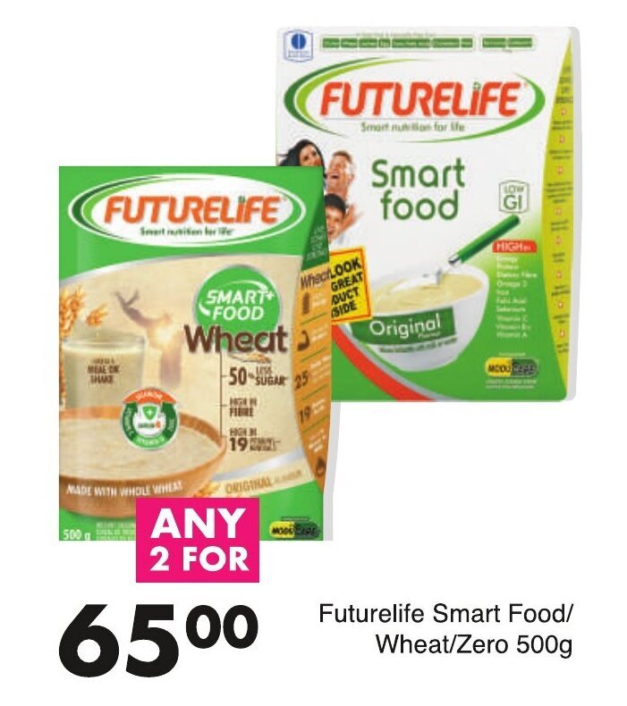 Futurelife Smart Food / Wheat / Zero 2 x 500g offer at Save