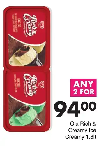 Save Ola Rich 'n Creamy 2 x 1.8lt offer
