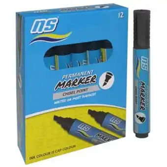 Ns-322 permanent marker chisel point black
