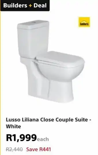 Builders Warehouse Lusso Liliana Close Couple Suite White offer