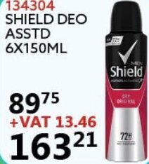 Africa Cash and Carry Shield Deo Asstd 150ml offer
