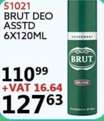 Africa Cash and Carry Brut Deo Asstd 120ml offer