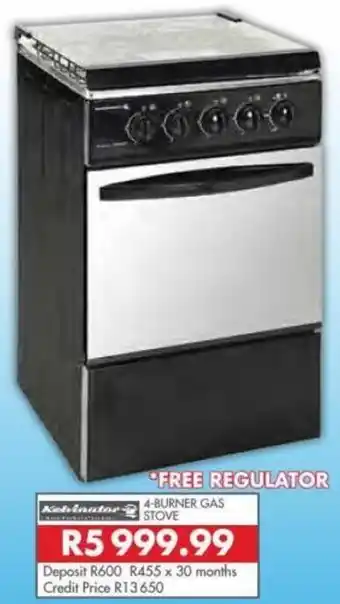 Beares 4 Burner Gas Stove offer