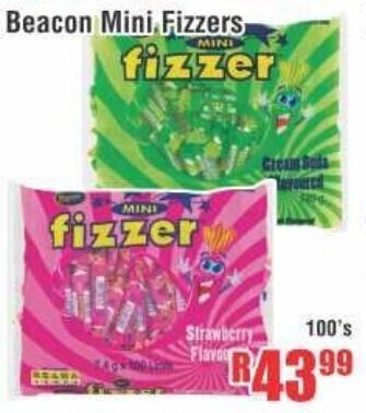 Devland Cash And Carry Beacon Mini Fizzers 100's offer