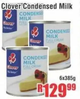 Devland Cash And Carry Clover Condensed Milk 385g offer