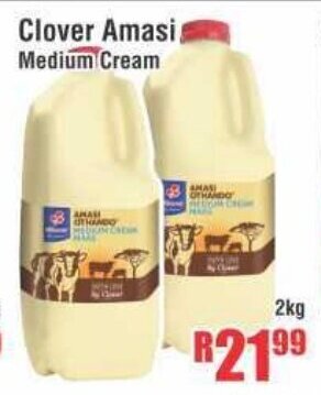 Devland Cash And Carry Clover Amasi Medium Cream 2Kg offer