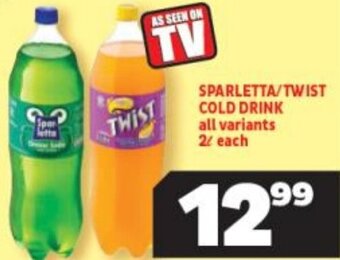 Usave Sparletta/Twist Cold Drink All Variants 2L offer