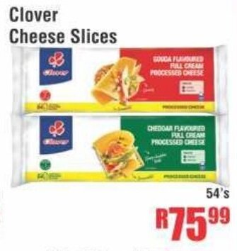 Devland Cash And Carry Clover Cheese Slices 54's offer