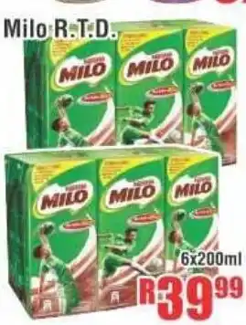 Devland Cash And Carry Milo R.T.D. 200ml offer