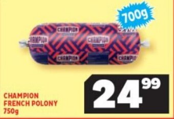Usave Champion French Polony 750g offer