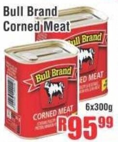 Bull Brand Corned Meat 6x300g