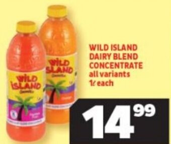 Usave Wild Island Dairy Blend Concentrate 1L offer