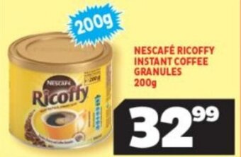 Usave Nescafé Ricoffy Instant Coffee Granules 200g offer