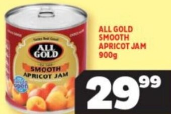 Usave All Gold Smooth Apricot Jam 900g offer