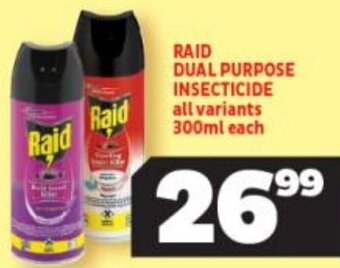 Usave Raid Dual Purpose Insecticide 300ml offer