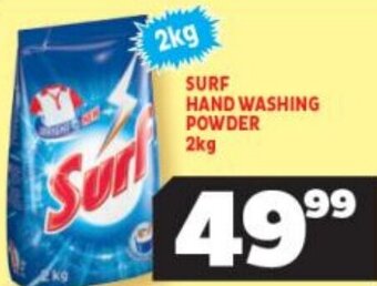 Usave Surf Hand Washing Powder 2kg offer