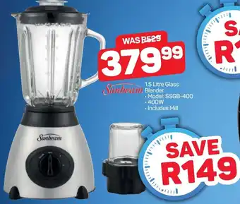 Pick n Pay Glass Blender 1,5L 400W offer