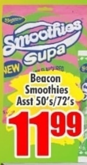 Beacon Smoothies Asst 50's/72's